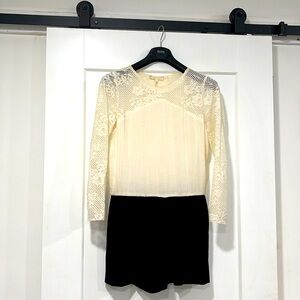 Maje Short Jumpsuit Open in the Back.